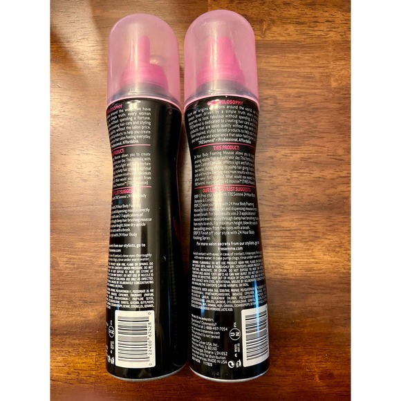 TREsemme 24 hour Body Foaming Mouse with collagen Two 8.1oz NEW - Picture 2 of 2